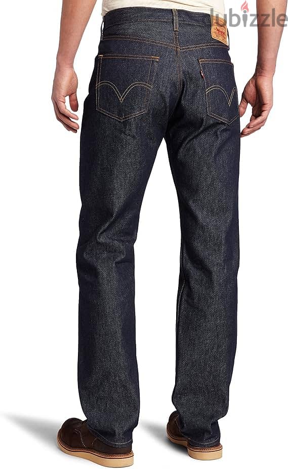 Levi's Men's 501 Jeans 34W 32L - Rigid (Dark Blue) جينز أصلي ليفي كحلى 1