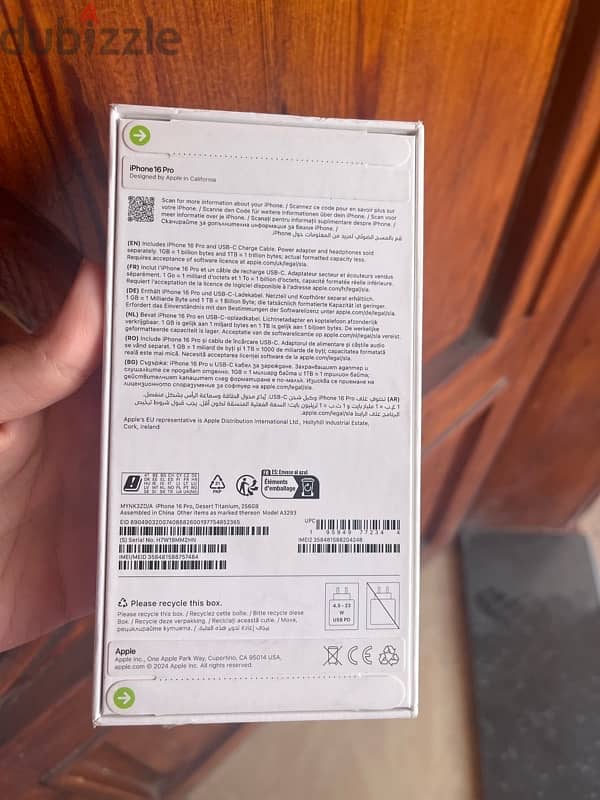 IPHONE 16 PRO - 256 GB - sealed 1