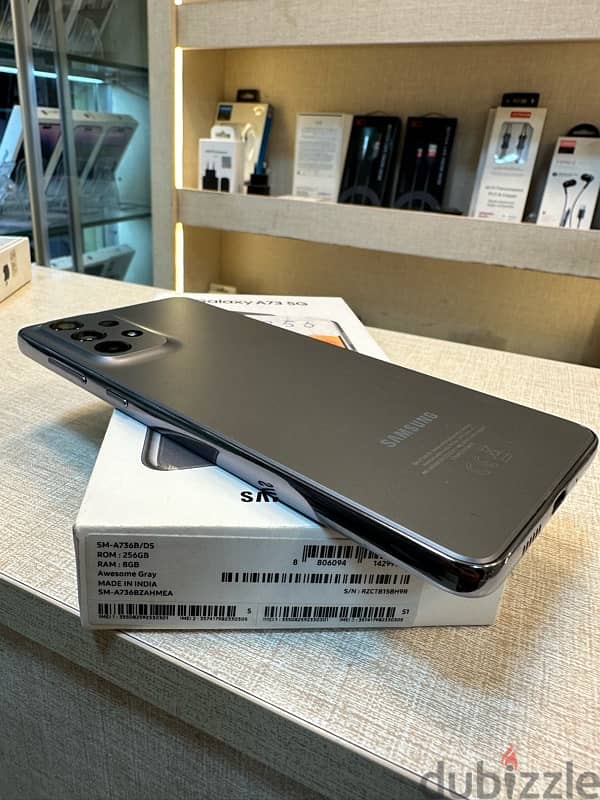 Samsung A73 256 بحالة الجديد 2