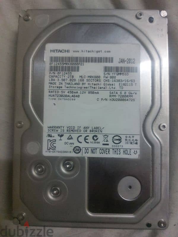 Hard 2tb HDD  & Hard 120g SSD 0