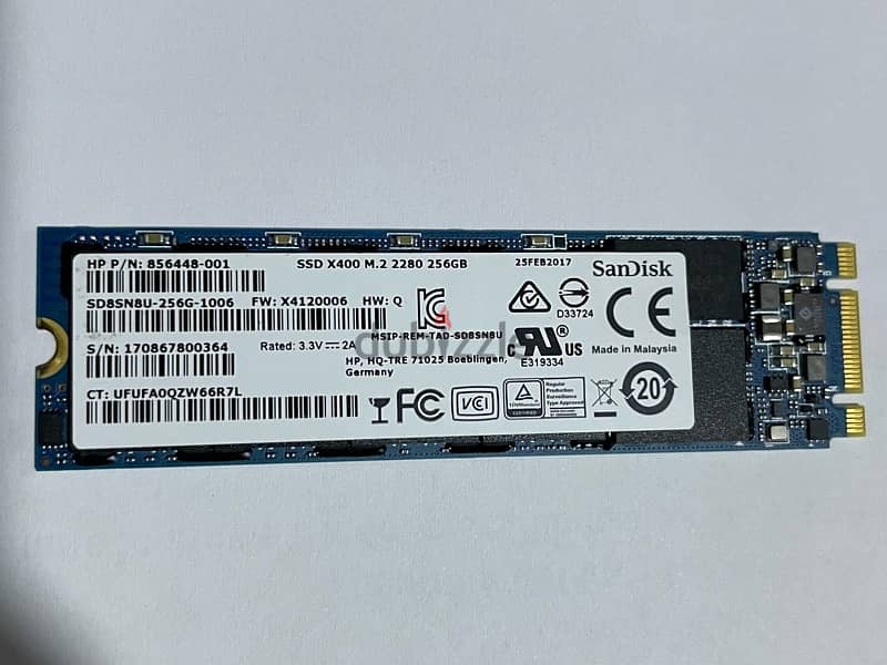 sandisk ssd m. 2 256 gbقابل للتفاوض في حالة الجدية 1