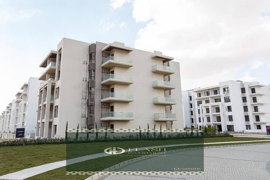 Apartment for sale, immediate receipt, finished, 40% down payment and the rest over a year, for sale in the Fifth Settlement, an integrated compound f 2