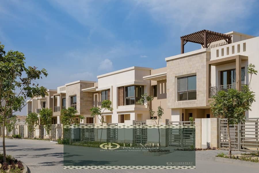 Ground apartment with garden 7,197,800 on the Suez Road, or 5% down payment and the rest over 8 years 7