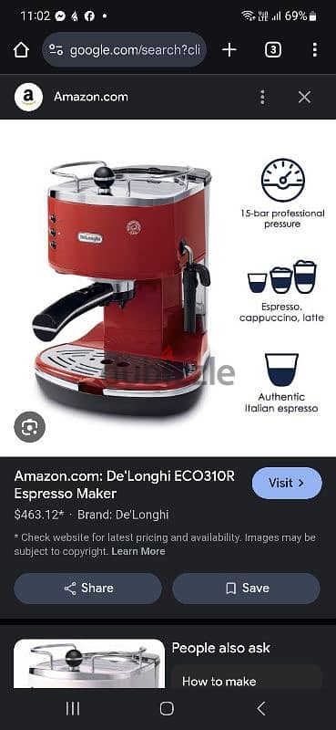 De'Longhi ECO310R Espresso Maker 3