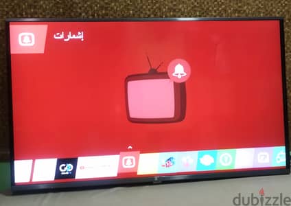 شاشه LG 49 بوصه سمارت بحاله ممتازه