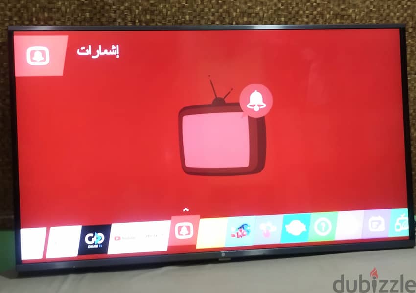 شاشه LG 49 بوصه سمارت بحاله ممتازه 0