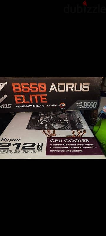 Gaming Mother B550 & Hyper 212 CPU cooler 0