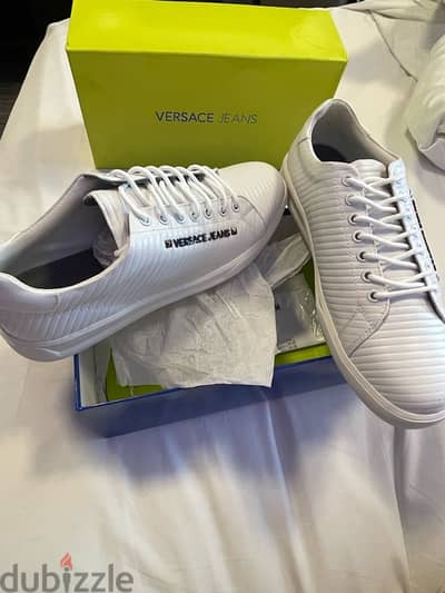 VERSACE brand new white sneakers - 100% authentic - size 45