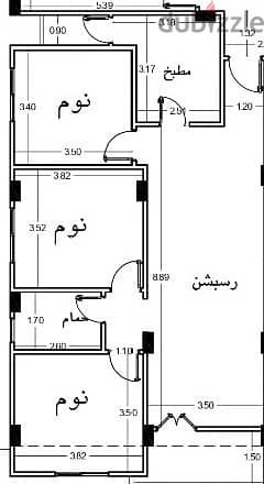 140م امامى متكررفورى بالحى التانى غرب خطوات من طريق السادات قسط 15شهر