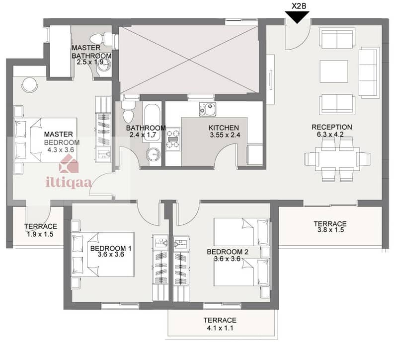 Offer for limited time 42%  in Esse from Sarai and own an apartment 155m 3BD in new cairo on Suez road 18