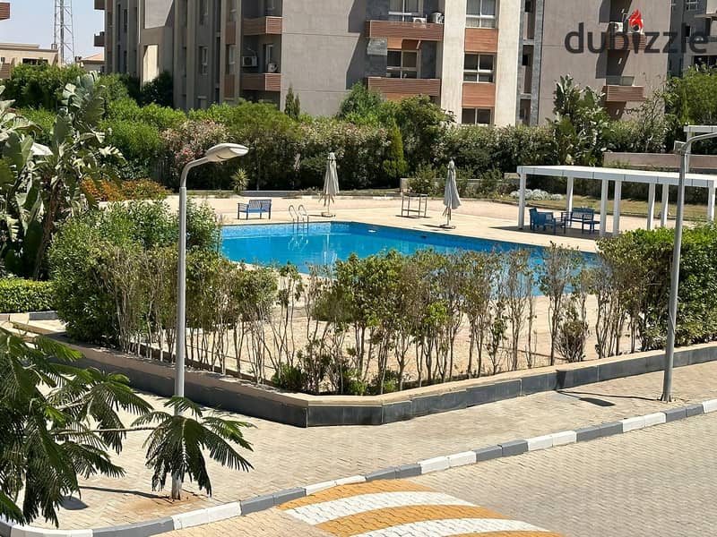 Furnished apartment for rent with a super lux pool view in Zayed Regency, 186 sqm, Sheikh Zayed Garden 0