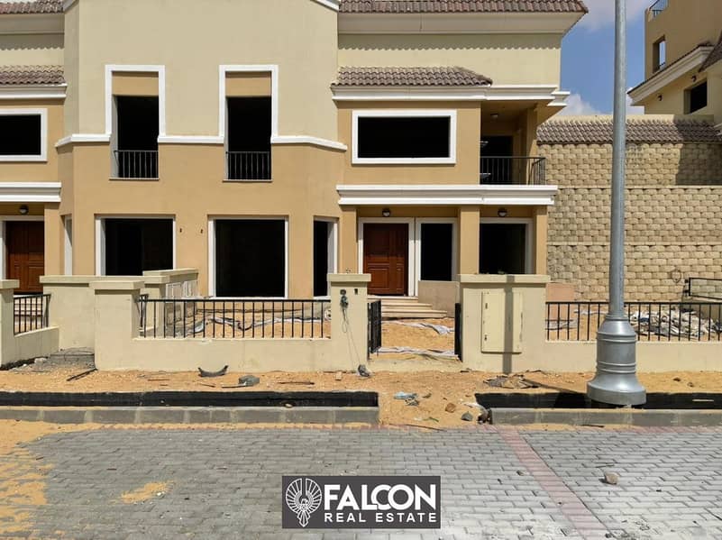 SVilla for sale239 sqm 3 floors  in front of Sarai Compound on Suez Road in the Butter Fly Compound New Cairo in installments 0