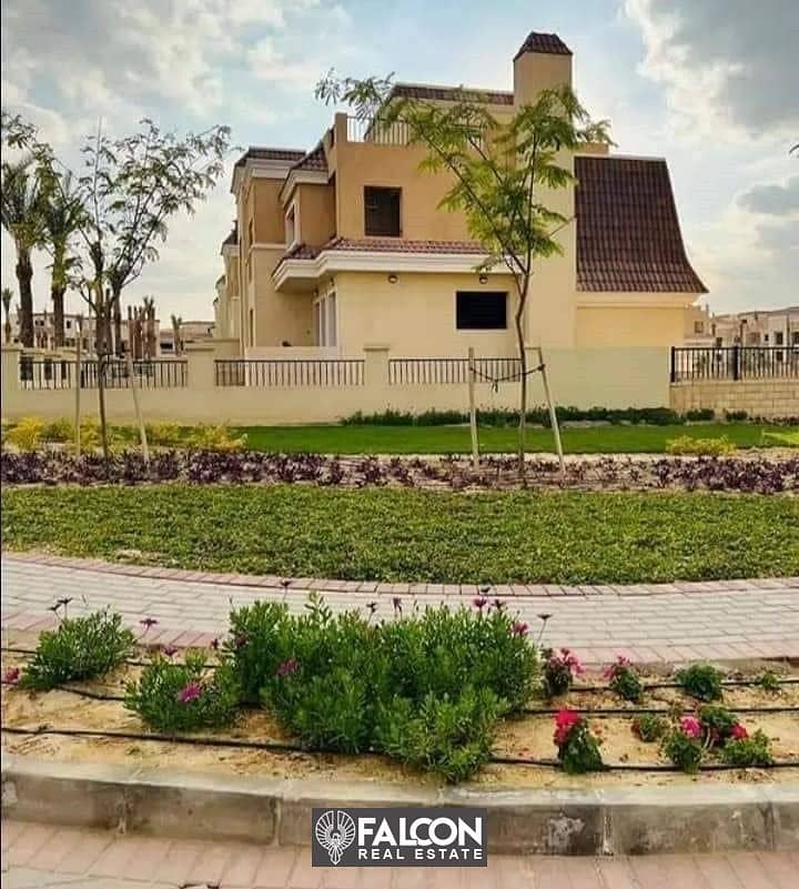 SVilla for sale239 sqm 3 floors  in front of Sarai Compound on Suez Road in the Butter Fly Compound New Cairo in installments 3