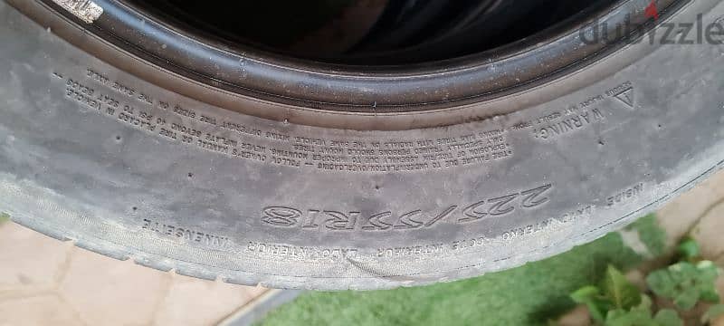 ٤ فرد كاوتش مستعملين ميشلين سوبريمسي٣ 225/55 R18 جنط ١٨ 2