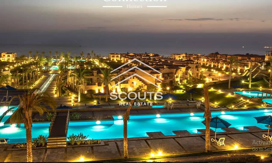 At the lowest price, a chalet for sale in Ain Sokhna, panoramic sea view, very special location in La Vista 6, near Porto 0