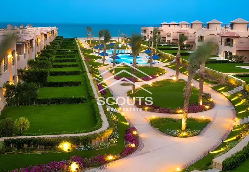 Immediate delivery chalet for sale in La Vista Gardens, 3 rooms, sea view, overlooking the sea and the mountain in Ain Sokhna La Vista Gardens, Ain So 0