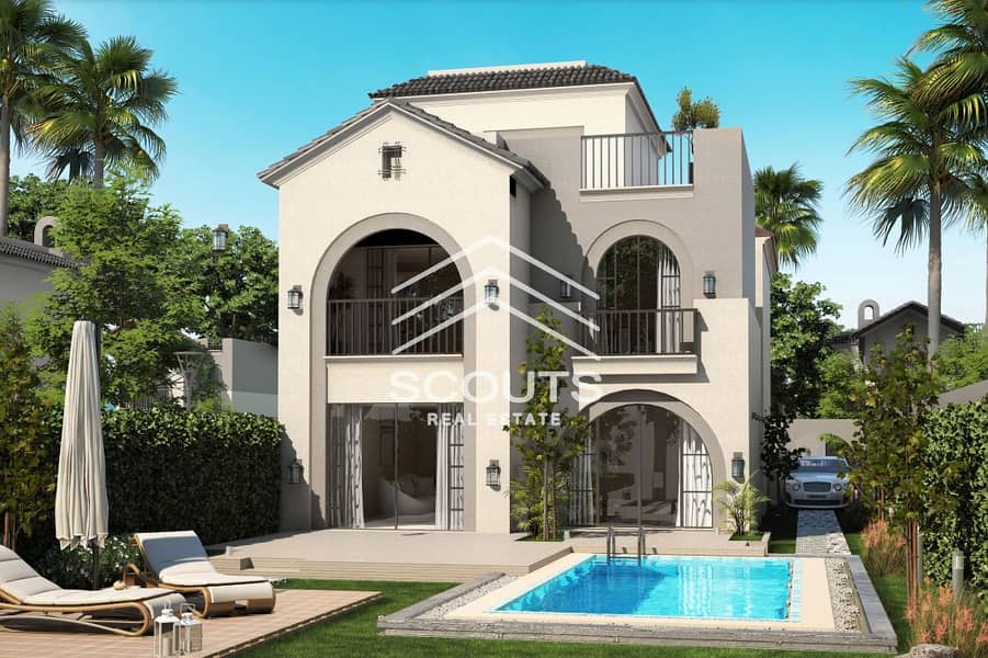 5-room svillas for sale at a 42% discount in The Butterfly, Mostakbal City 0