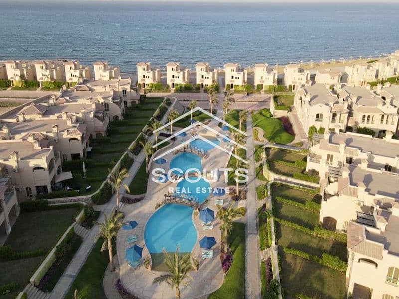 Chalet with garden for sale in La Vista Topaz Ain Sokhna without down payment, fully finished and the whole village is located on the sea near Porto 0