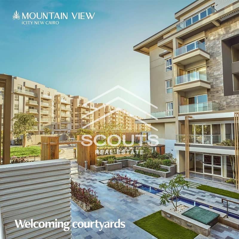 Apartment for sale in Mountain View iCity New Cairo near the American University 90th Street Suez Road Ain Sokhna and Al Rehab with prime location 0