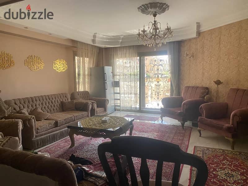 Duplex for sale 350m + 120 private garden -NEW CAIRO(South Academy area )Fully open view 1