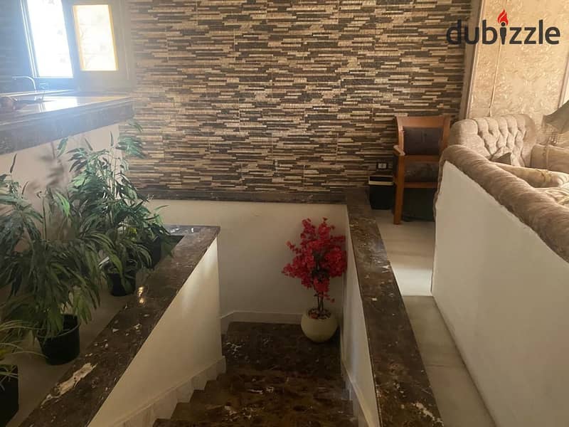 Duplex for sale 350m + 120 private garden -NEW CAIRO(South Academy area )Fully open view 5