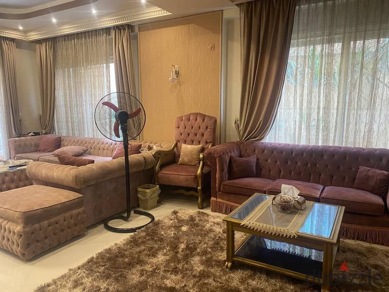 Duplex for sale 350m + 120 private garden -NEW CAIRO(South Academy area )Fully open view 13