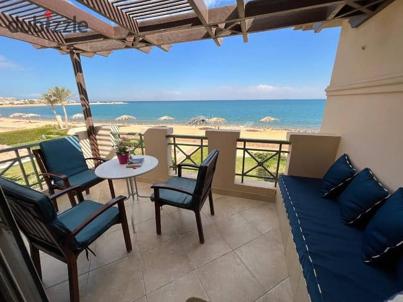 fully finished with full sea view chalet for sale in lavista 6 ain sukhna 1