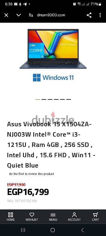 Asus vivobook i3 8