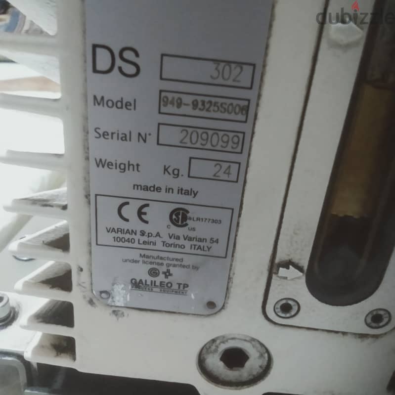 طلمبتين فاكيوم مرحلتين ايطالي DS602 & DS302 تبريد زيت 220 فولت 1 فاز 6