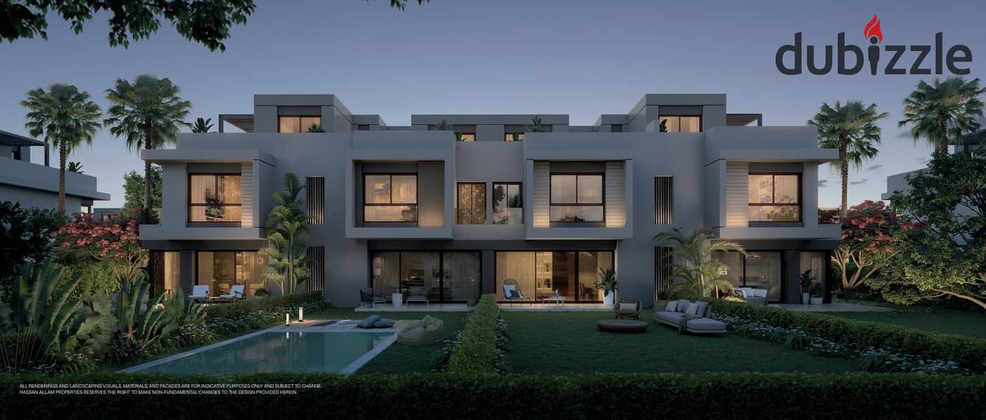 villa in swan lake west Hassan Allam zayed view on the pyramids 0