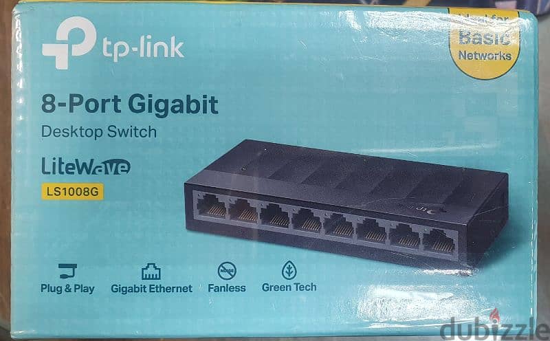 Switch tp-link 8 port Gigabit 10/100/1000 Mbps 0