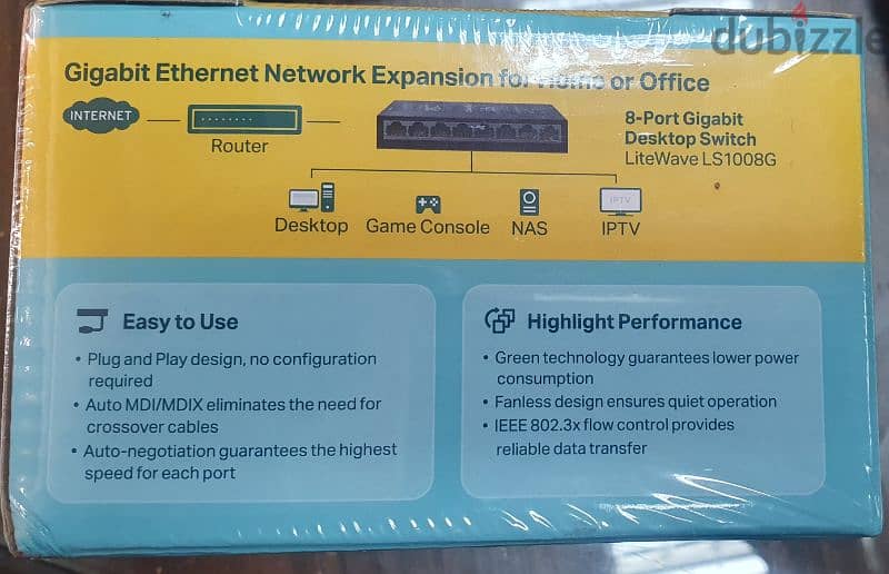 Switch tp-link 8 port Gigabit 10/100/1000 Mbps 1