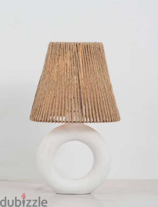 Ciambella White Table Lamp - Brown 1