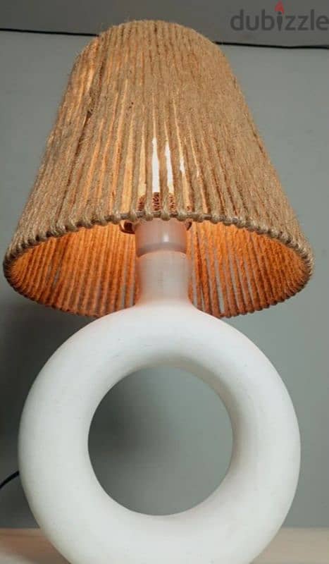 Ciambella White Table Lamp - Brown 3