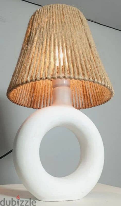 Ciambella White Table Lamp - Brown 4