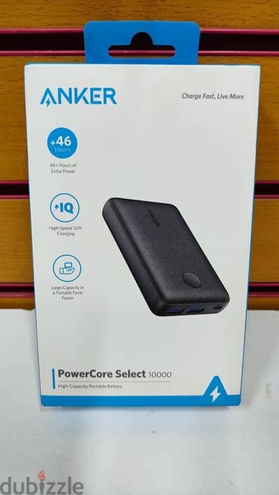 anker power bank 10000 black