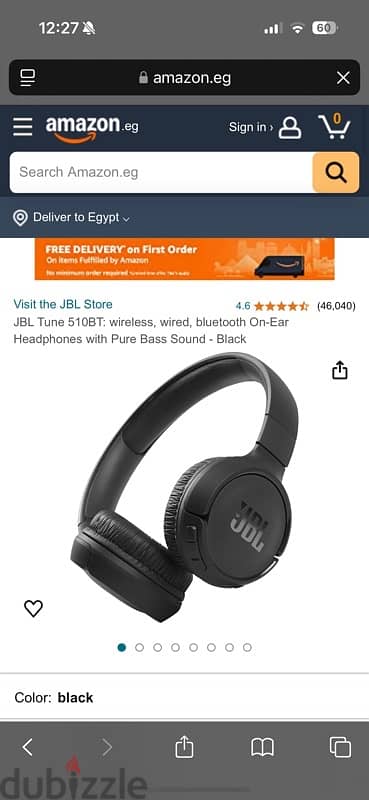 JBL headphones black