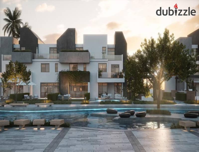 Independent villa with 5 bedrooms, installment plan available, in the prime location of Rivers Compound, Sheikh Zayed, developed by Tatweer Misr. 0