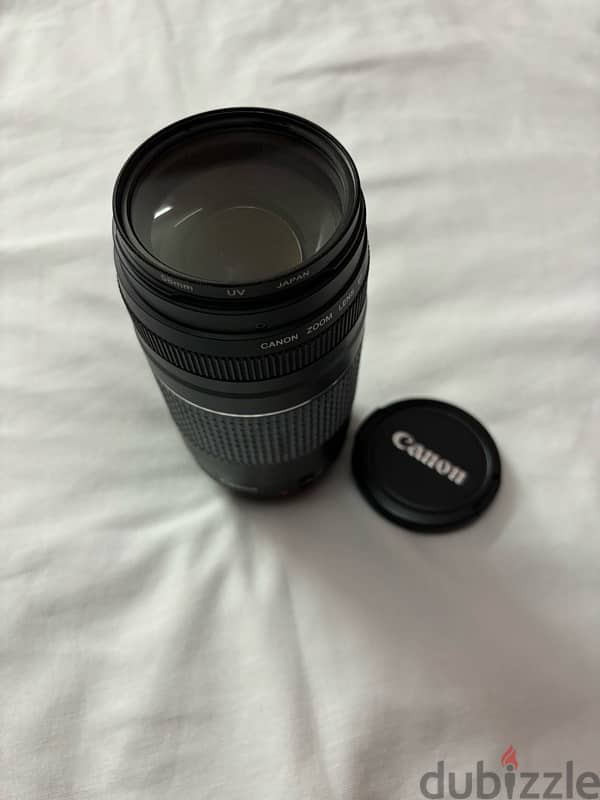 Canon EF 75-300mm f/4-5.6 Ill Lens with accessories لينس كانون 6