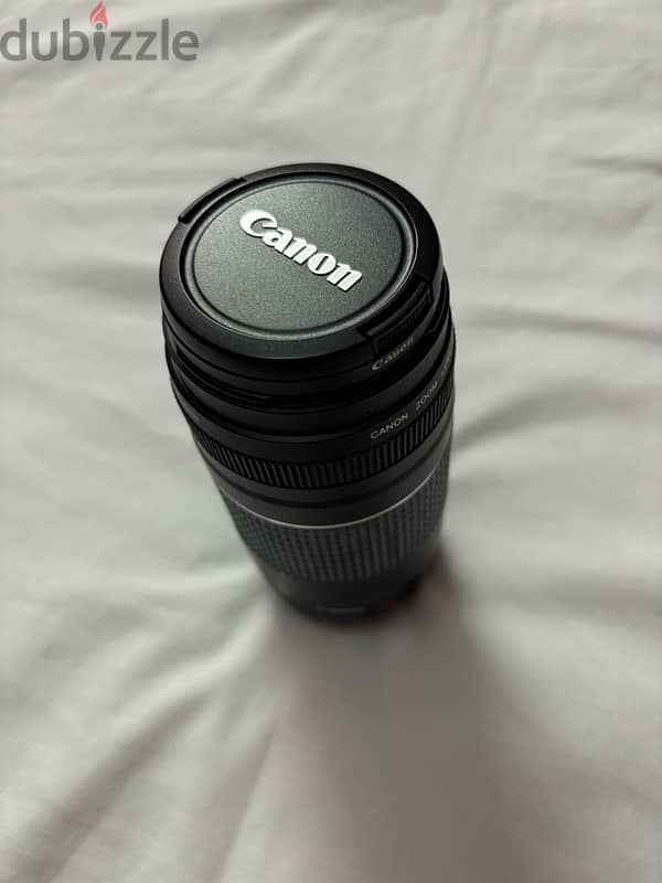 Canon EF 75-300mm f/4-5.6 Ill Lens with accessories لينس كانون 8