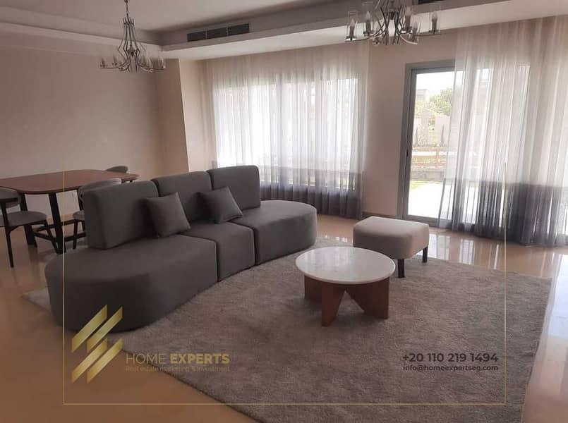 Apartment with garden for rent in Cairo Festival City 0