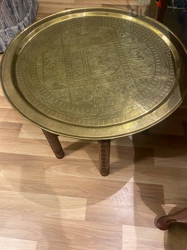 brass table صنية نحاس 3