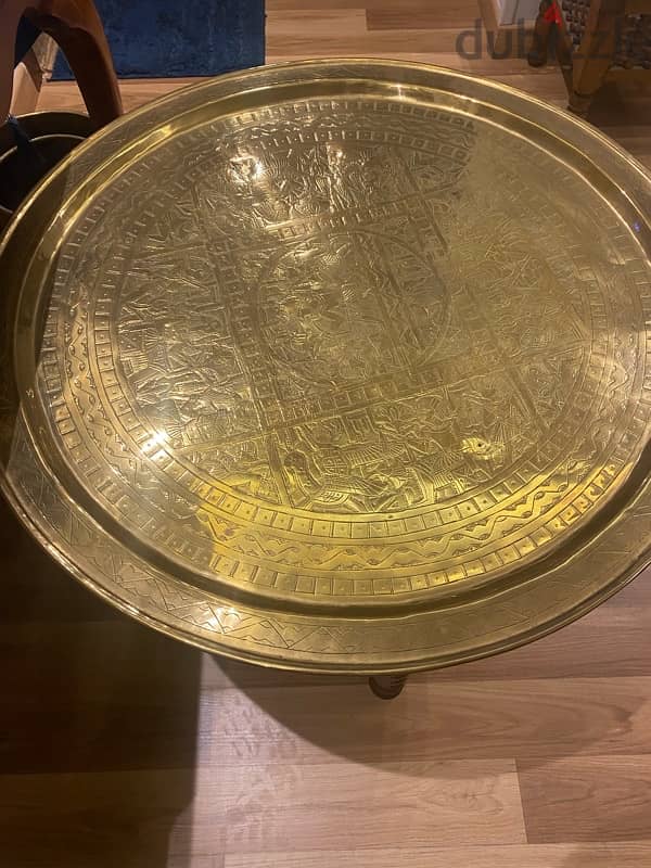 brass table صنية نحاس 4