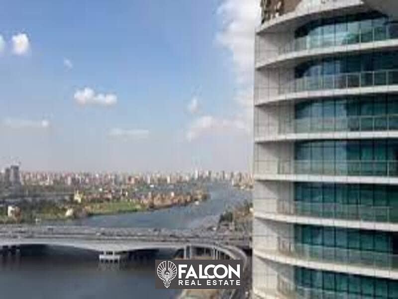 Apartment 124 m, immediate delivery, services (Hilton), hotel finishing, directly in front of the Nile in Nile Pearl Towers 21