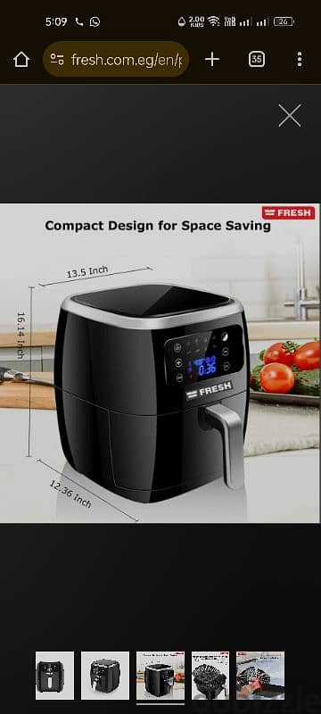 air fryer fresh 5.5 L