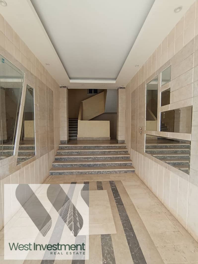 ready to move apartment for sale at elnarges villas behind waterway and mohamed naguib axis 1