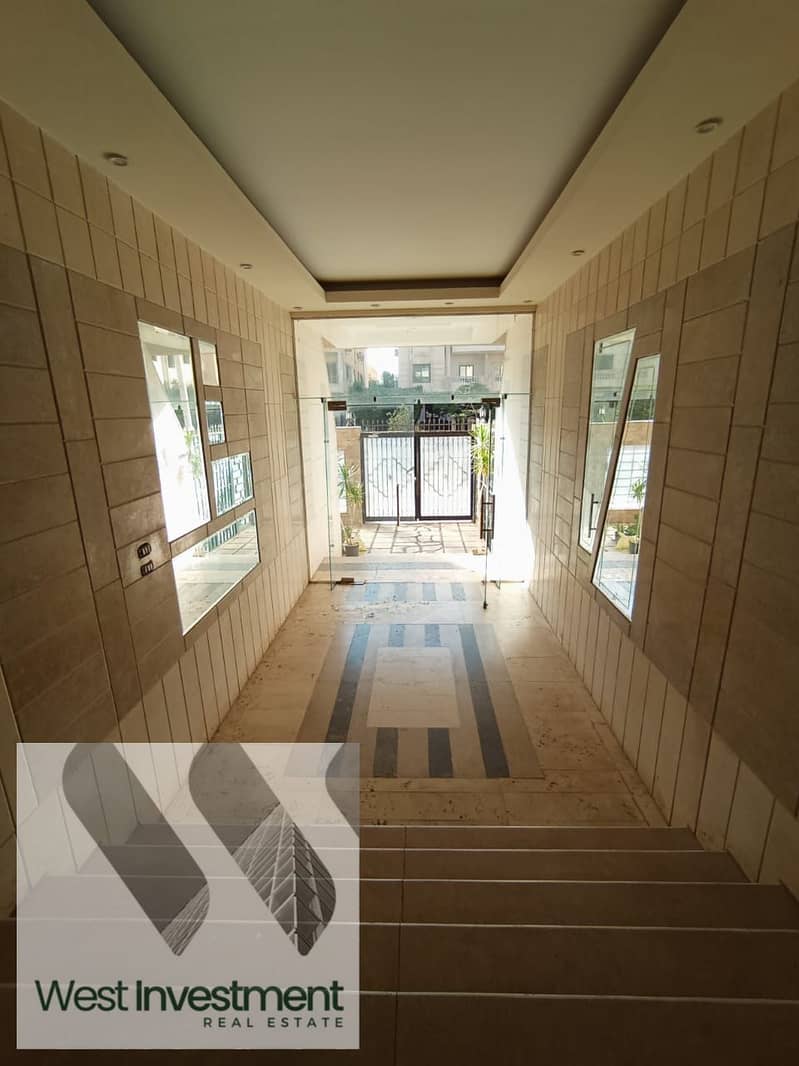 ready to move apartment for sale at elnarges villas behind waterway and mohamed naguib axis 2