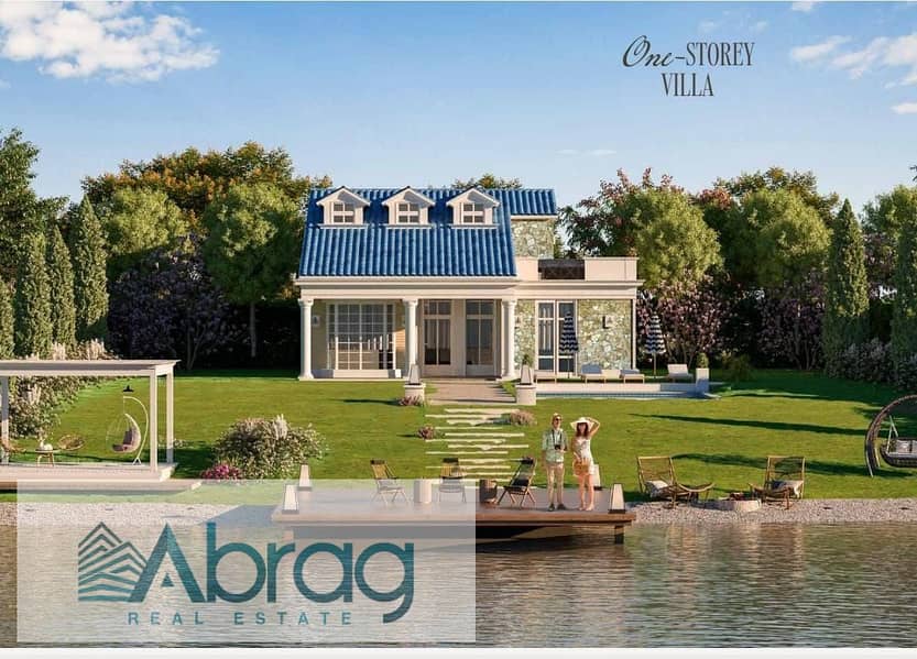 للبيع فيلا lake house بكمبوند kings way احدث مشاريع ماونتن فيو فى اكتوبر 13