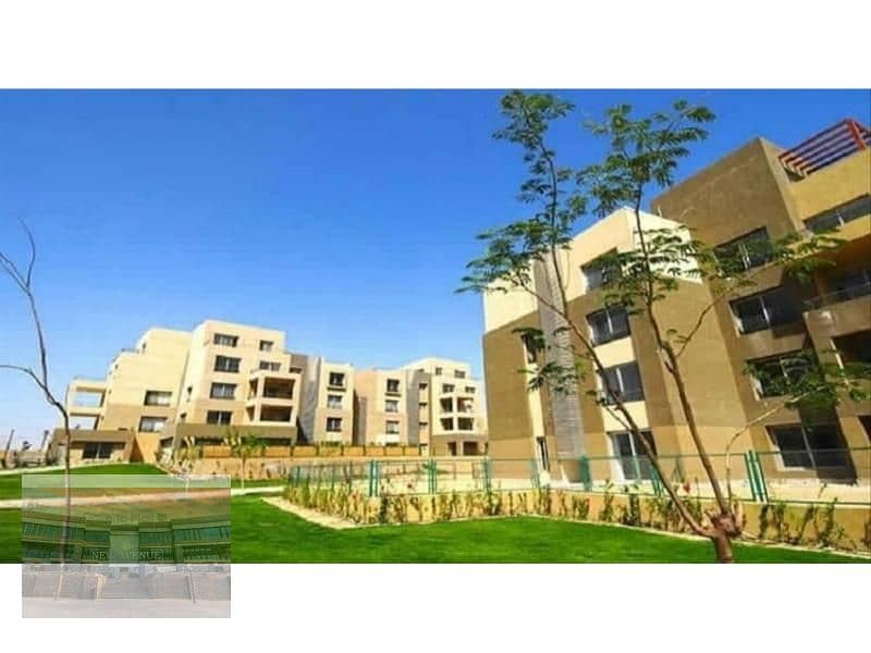 Typical floor apt in Palm Parks 6th of October, Garden and green landscape view, fully finished with the ACS 7