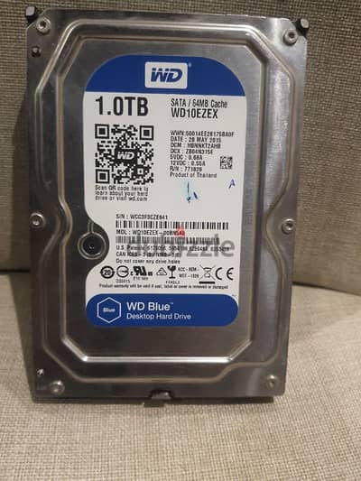 هارد ١ تيرا ازرق  Wd hdd 1tb blue